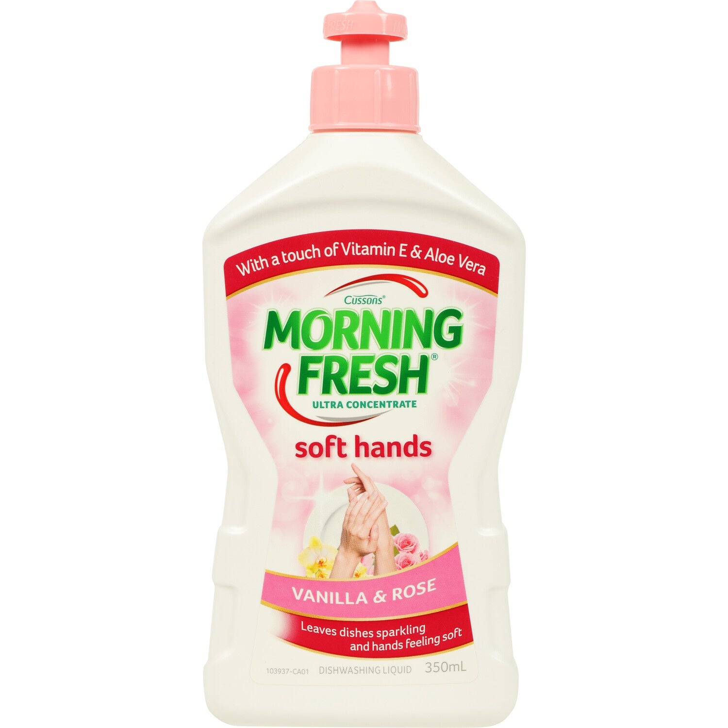 Morning Fresh Vanilla Rose Soft Hands Dishwashing Liquid 350ml