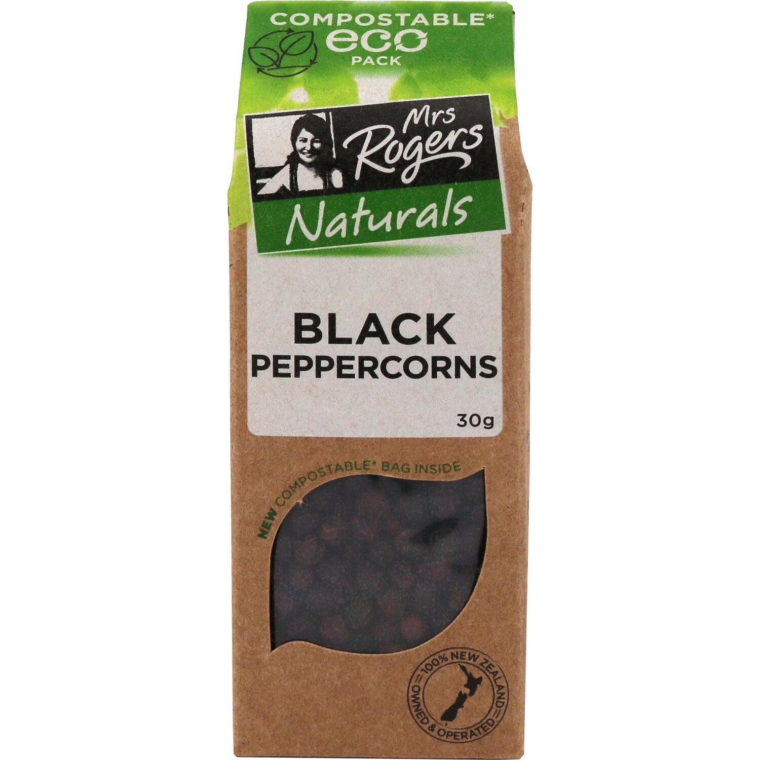 Mrs Rogers Peppercorns Black 30g