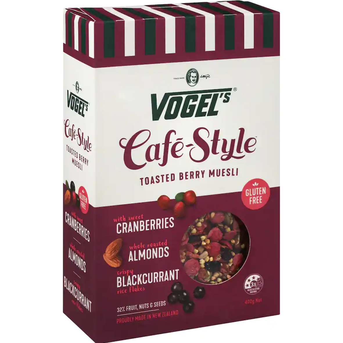 Vogels Cafe Style Toasted Berry Muesli 400g