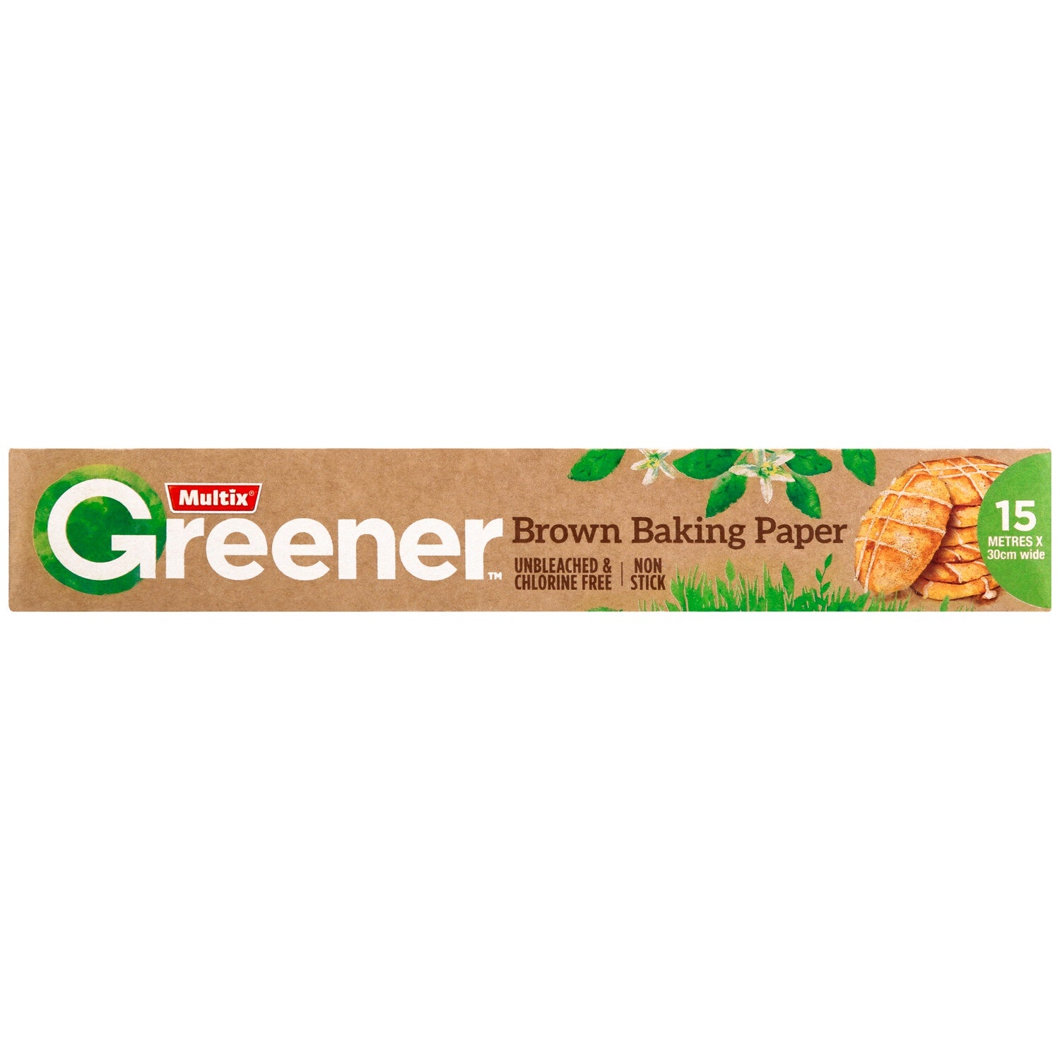 Multix Greener Brown Baking Paper 15m x 30cm