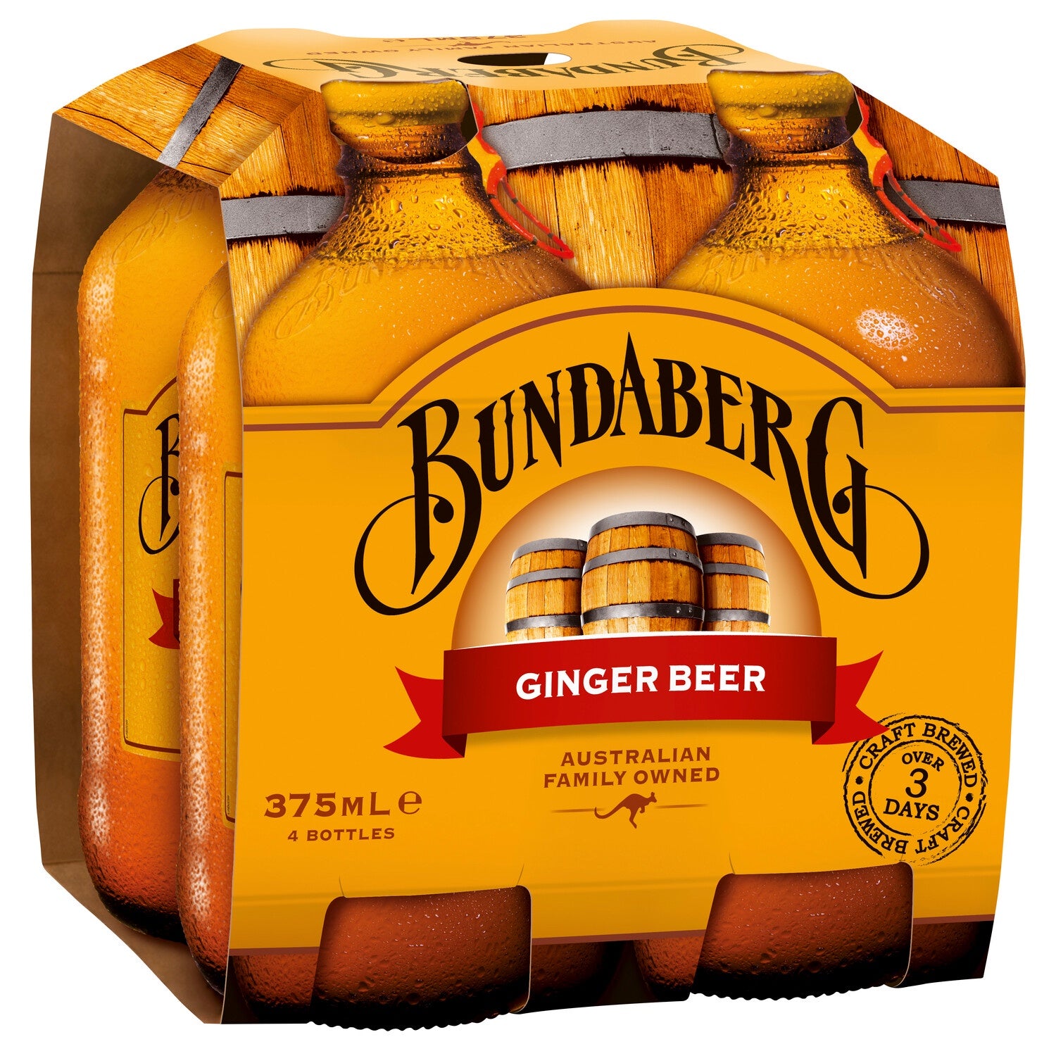 Bundaberg Ginger Beer 4pk x 375ml