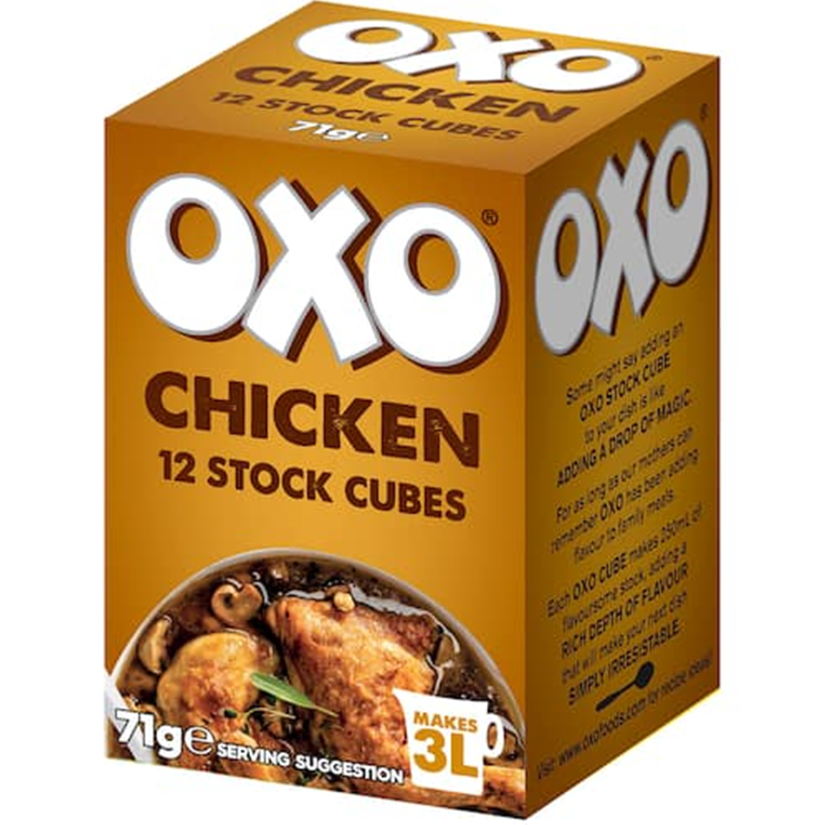 Oxo Chicken Stock Cubes 71g 12pk