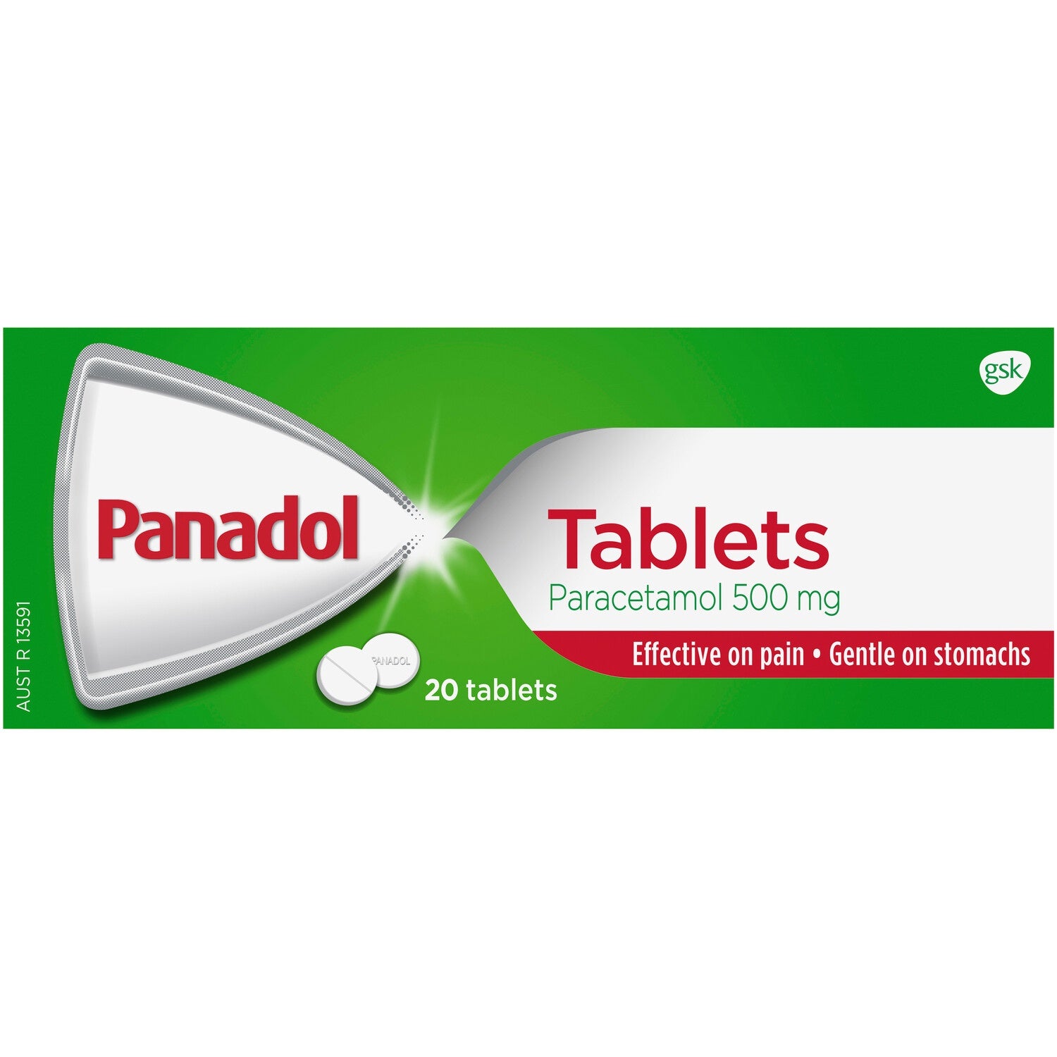 Panadol Paracetamol 500mg Tablets 20pk