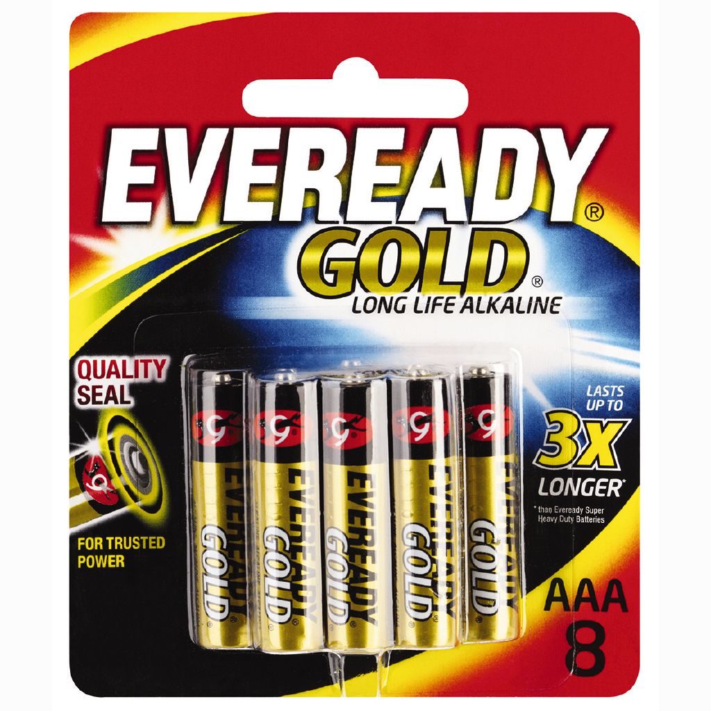 Eveready Gold AAA 8pk