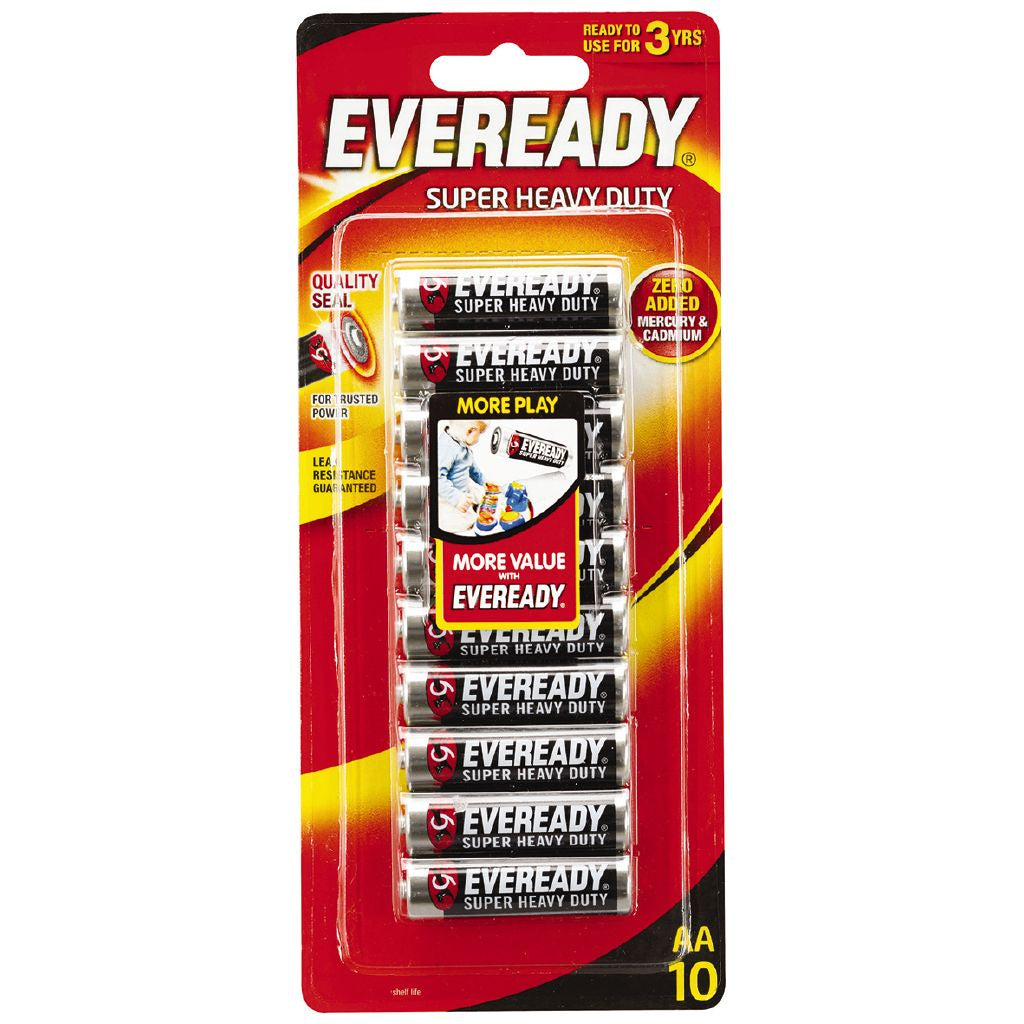 Eveready Super Heavy Duty AA 10pk