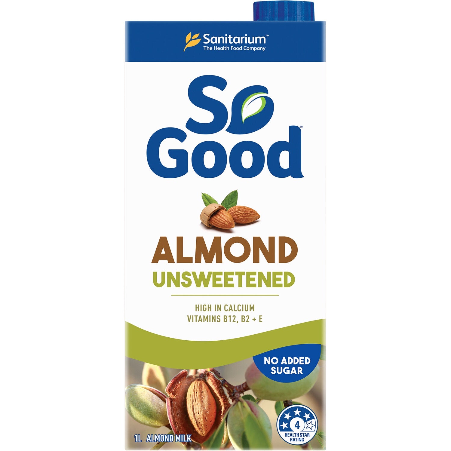 Sanitarium So Good Unsweetened Almond UHT Milk 1L