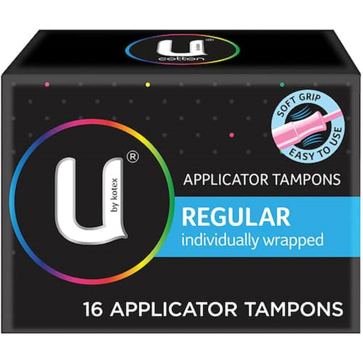 U by Kotex Regular Tampons With Applicator 16pk