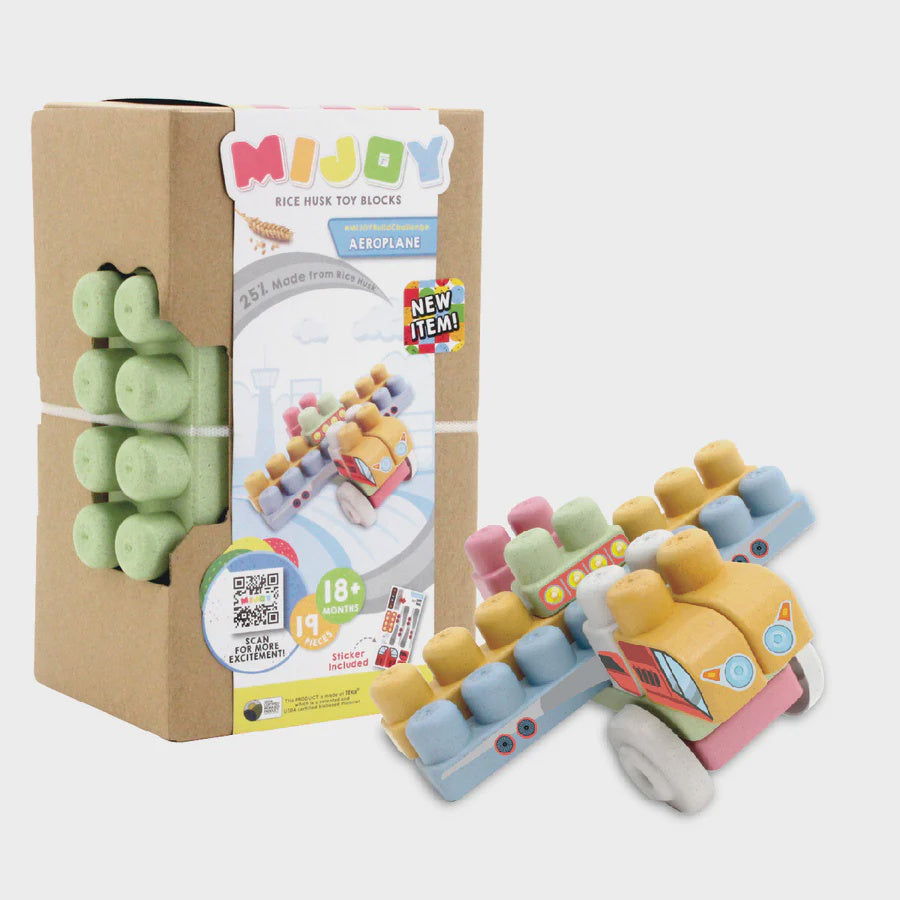 Mijoy Building Blocks Aeroplane 19pc