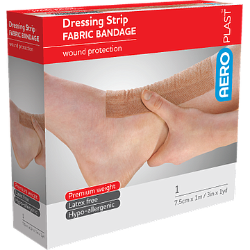 Aeroplast Fabric Dressing Strip 7.5cm x 1m Roll