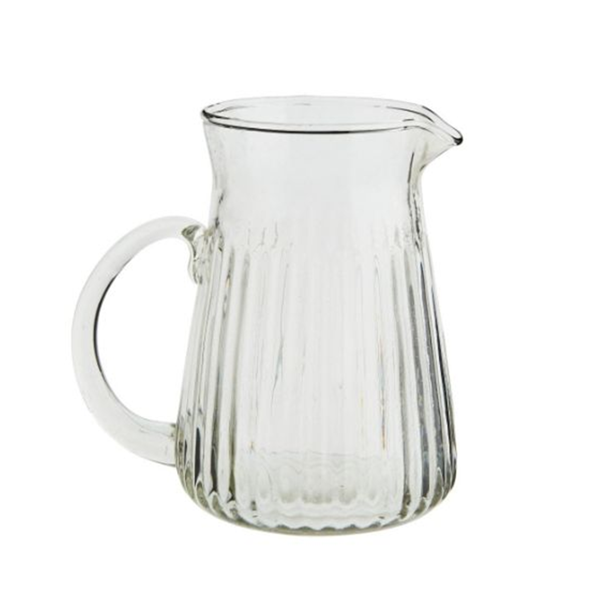 Fluted Glass Jug