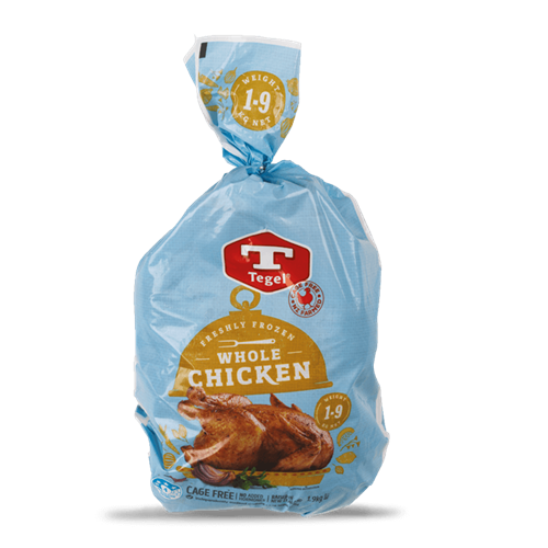 Tegel Frozen Whole Chicken Size 18 1.7kg