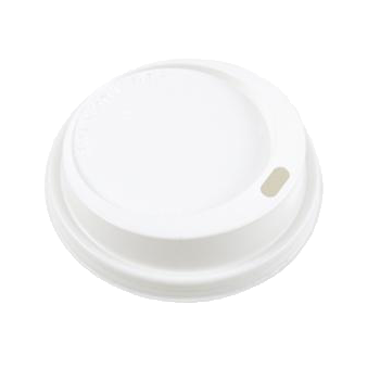 C&C Disposable White Coffee Lid 25pk