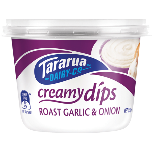 Tararua Garlic & Onion Dip 250g