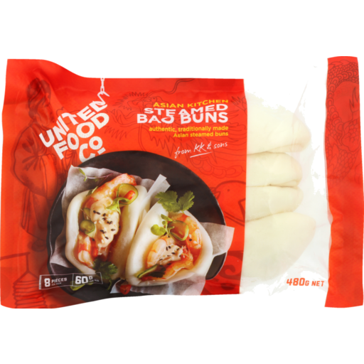 United Bao Bun Steamed 8pk 60g