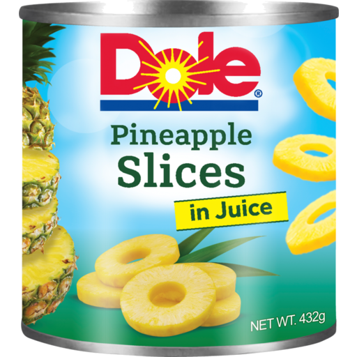 Dole Pineapple Slices In Juice 432g