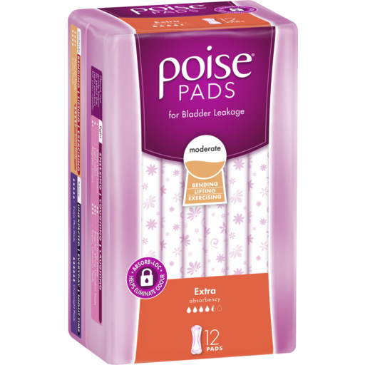 Poise Pads Moderate Extra 12pk