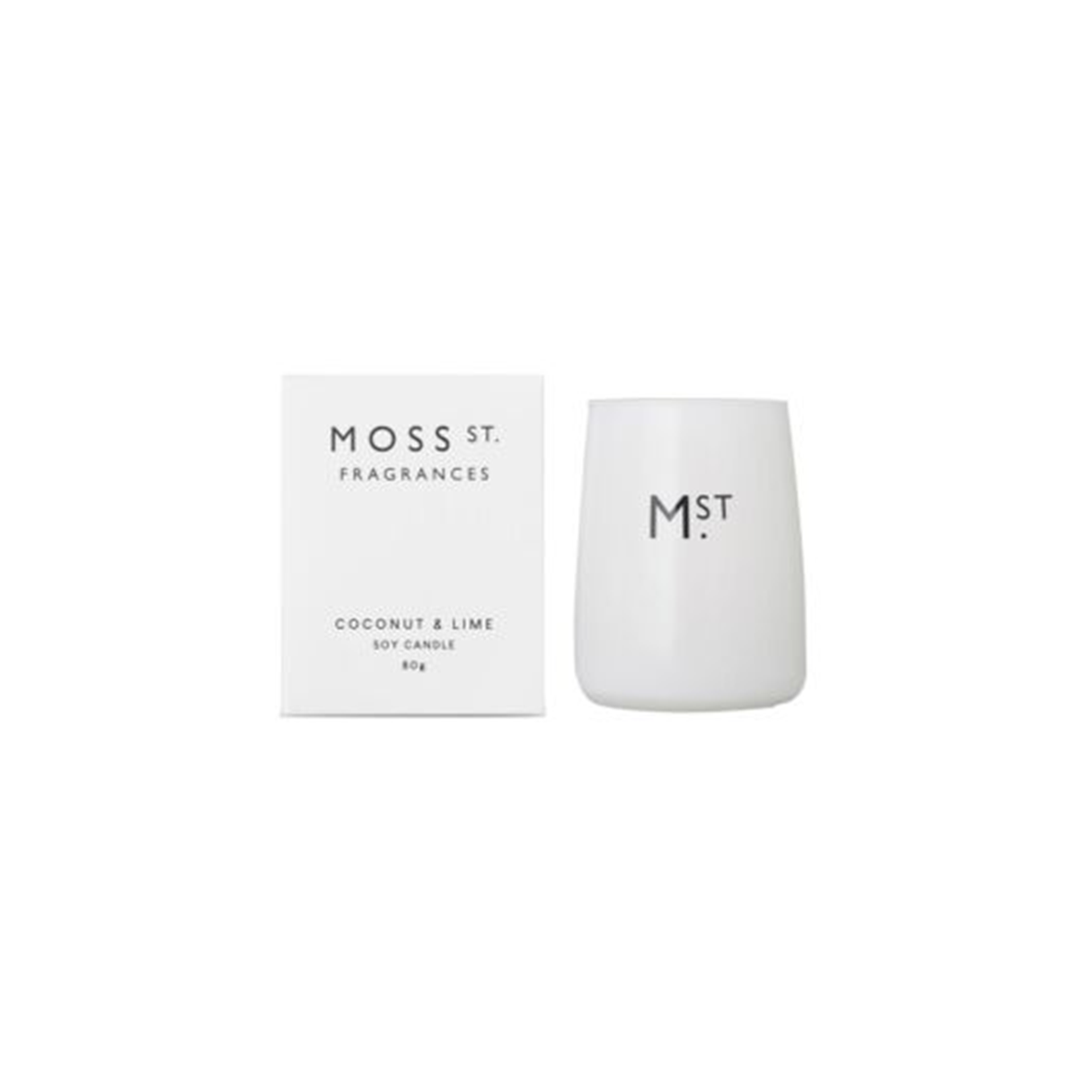 Moss St. Coconut & Lime - Mini Soy Candle 80g