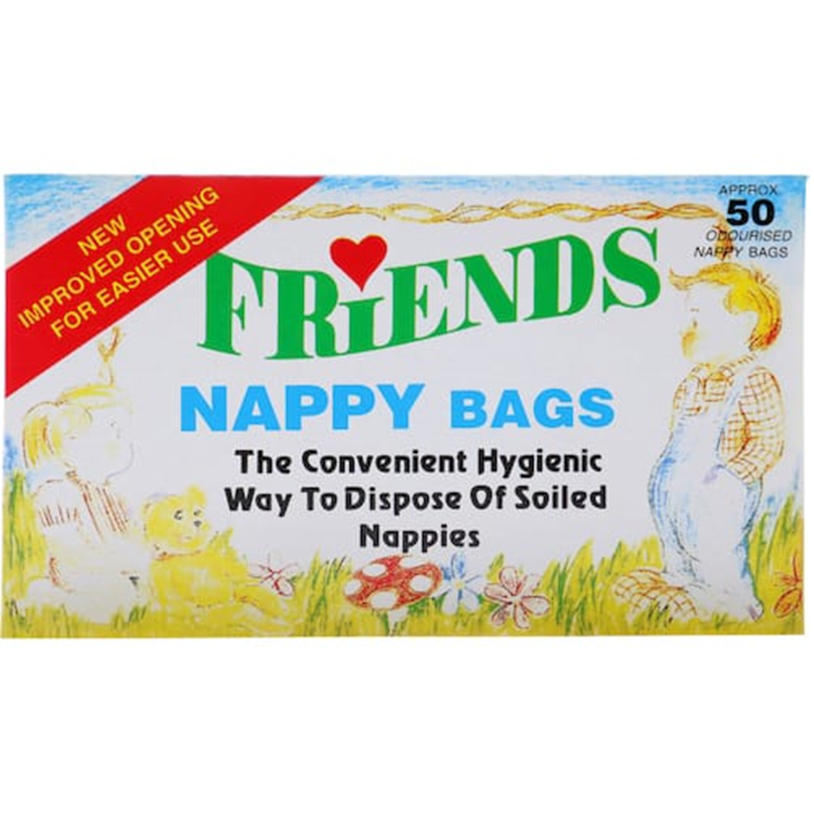 Friends Odourised Nappy Bags 50pk