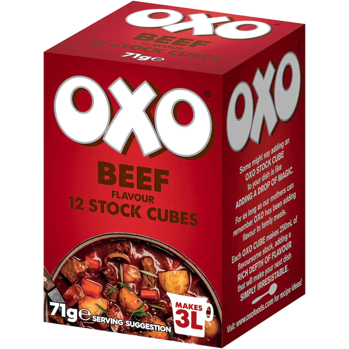 Oxo Beef Stock Cubes 71g 12pk