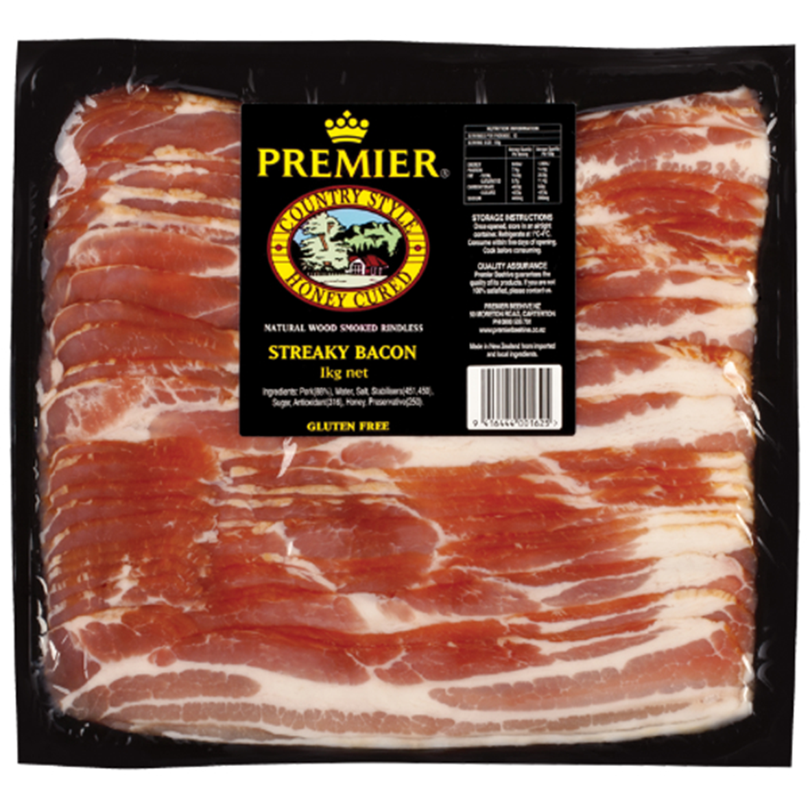 Premier Streaky Bacon 1kg