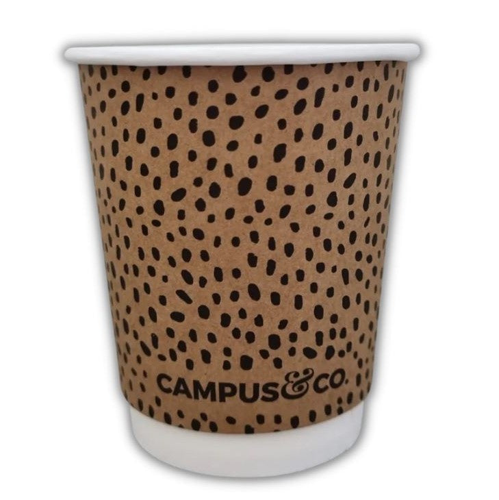 C&C Disposable Coffee Cup 8oz Dbl Wall Abstract 25pk