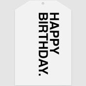 Father Rabbit Gift Tag | Bold Happy Birthday