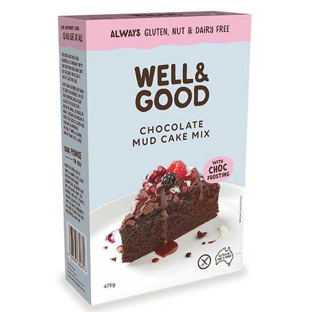 Well & Good Gluten Free Choc Mud Cake Mix & Choc Frosting 475g