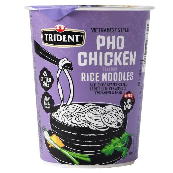 Trident Pho Chicken Flavour Rice Noodles 50G